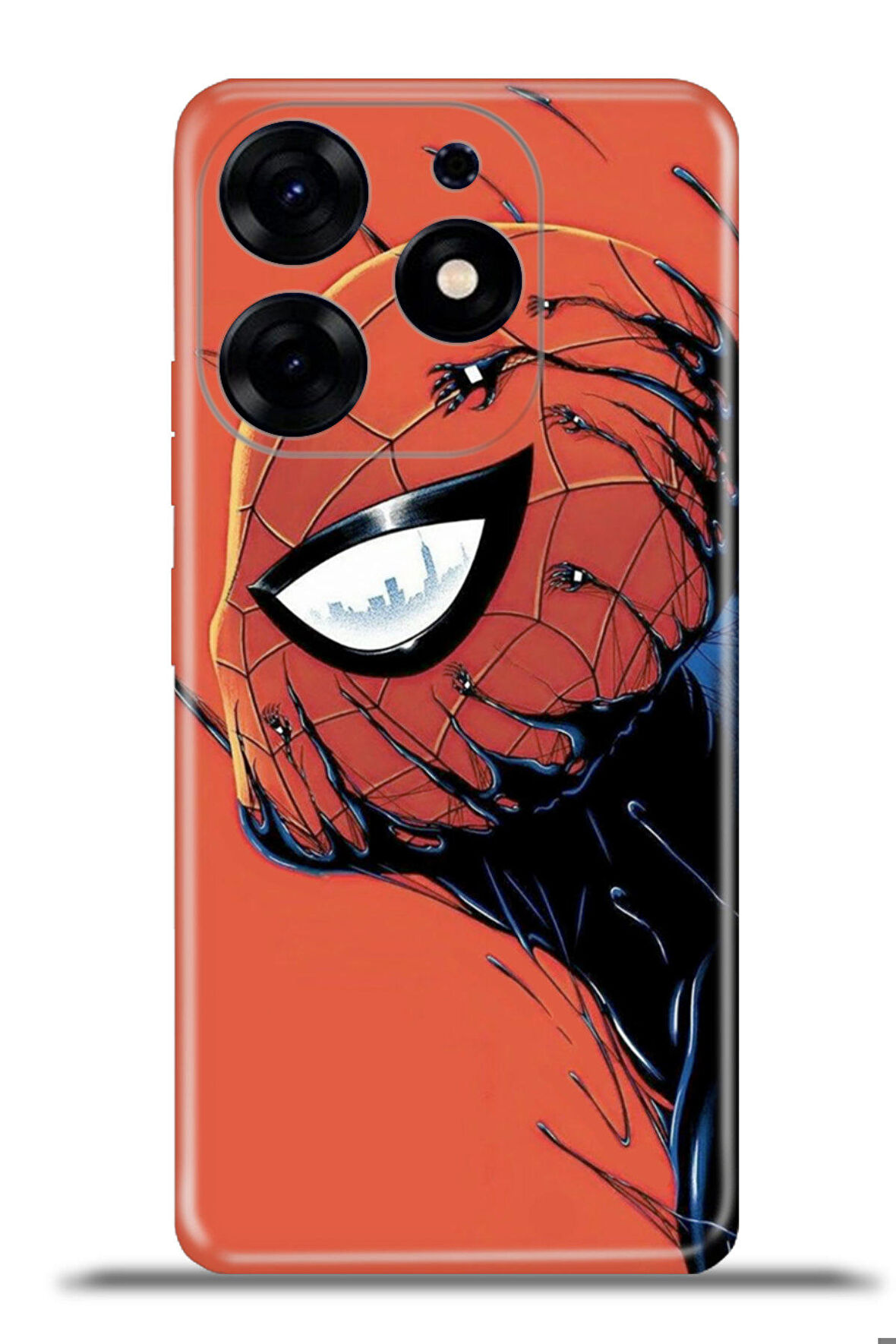 Tecno Spark 10 Pro Esnek Silikon Kamera Koruma 4k Desenli Özel Tasarım - Spider