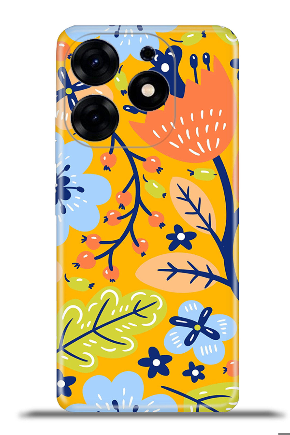 Tecno Spark 10 Pro Esnek Silikon Kamera Koruma 4k Desenli Özel Tasarım - Gizli Bahçe