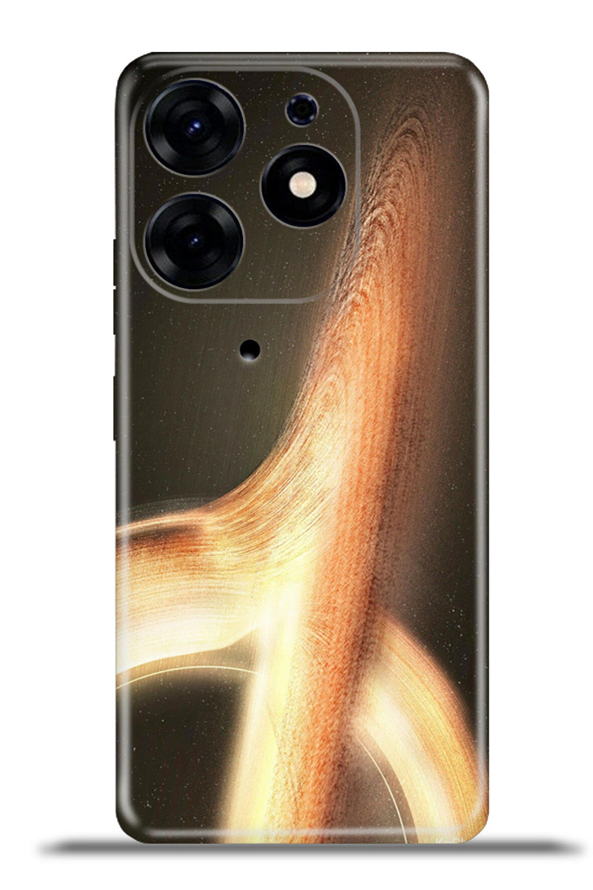 Tecno Spark 10 Pro Esnek Silikon Kamera Koruma 4k Desenli Özel Tasarım - Blackhole