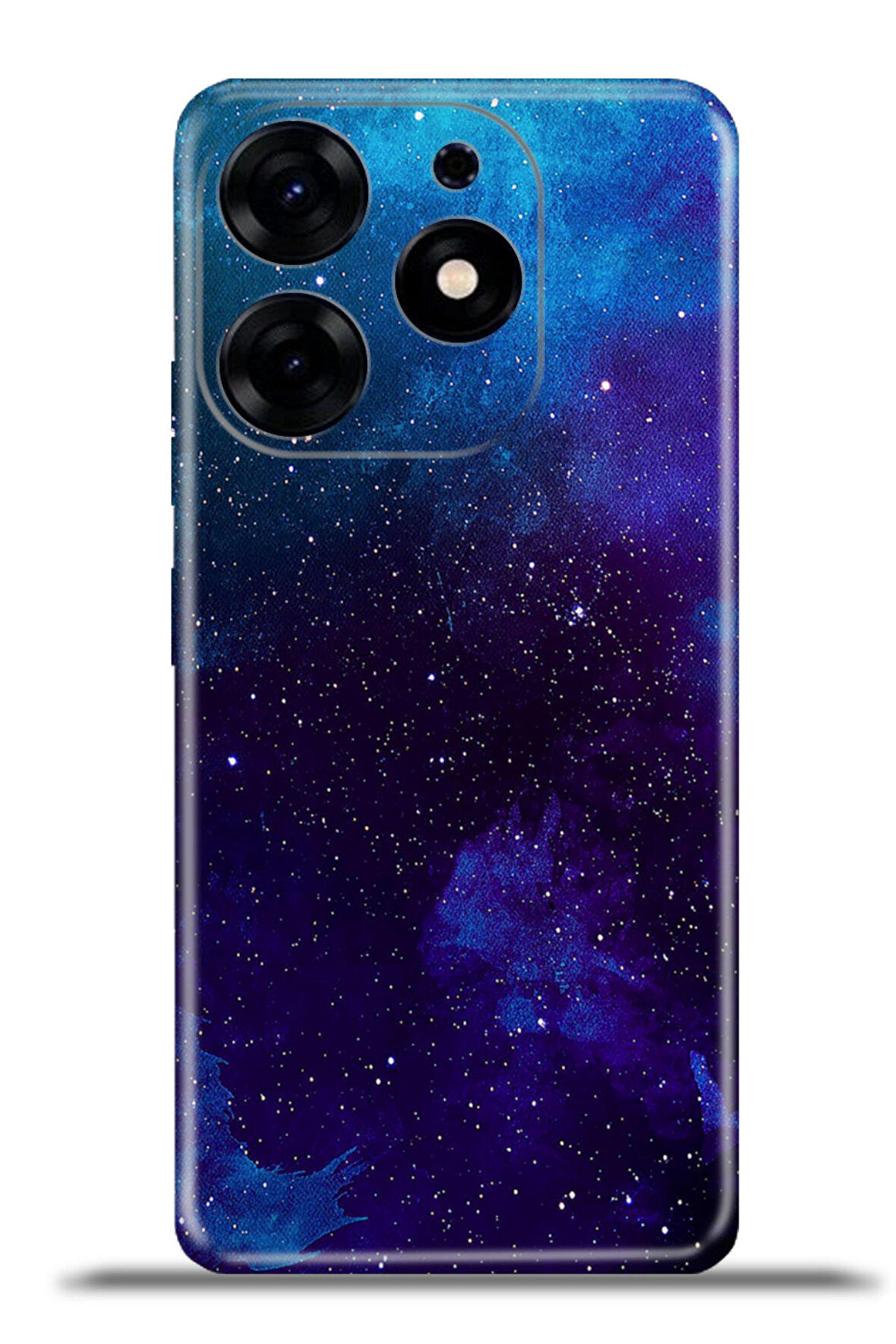Tecno Spark 10 Pro Esnek Silikon Kamera Koruma 4k Desenli Özel Tasarım - Darkblue Endless