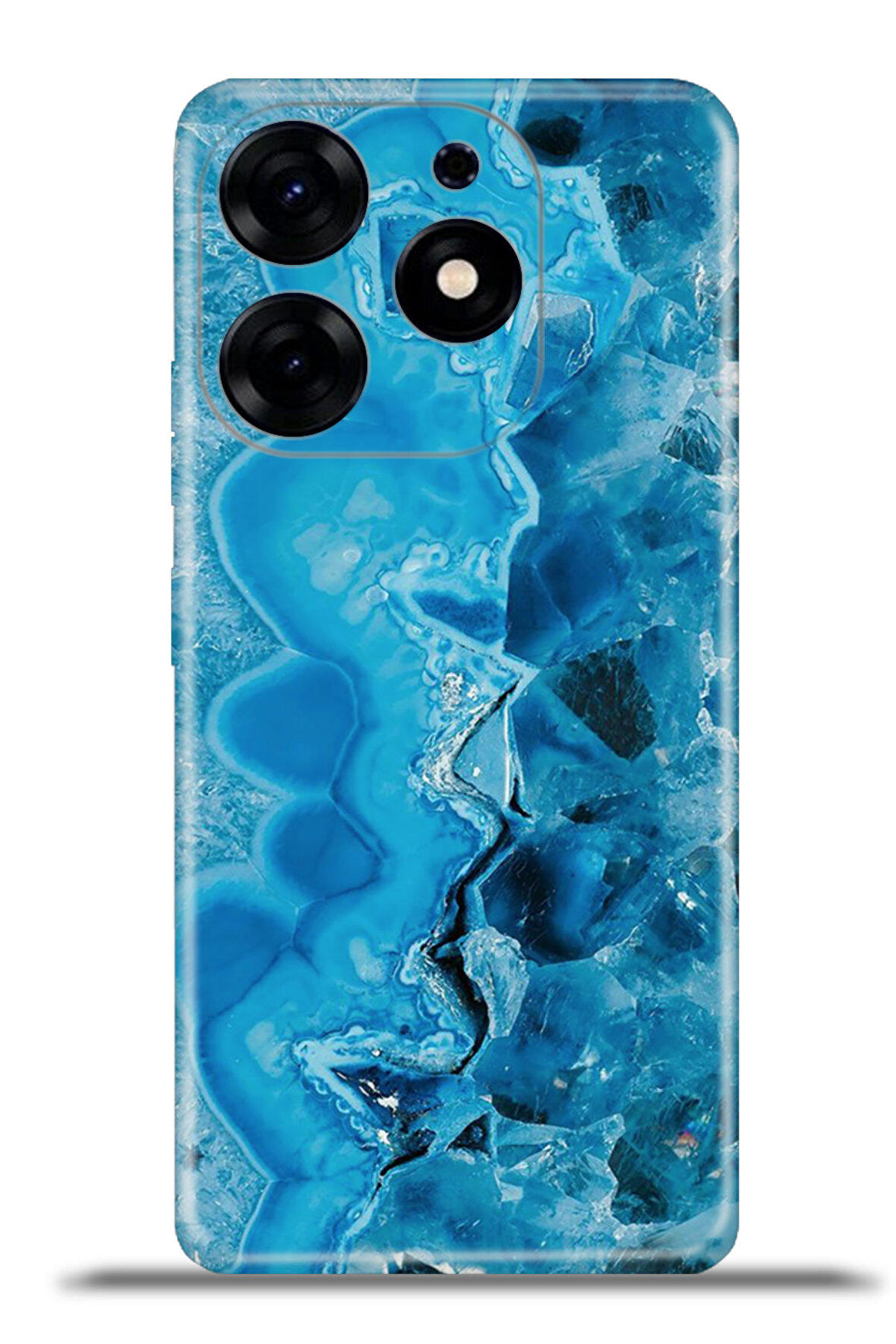 Tecno Spark 10 Pro Esnek Silikon Kamera Koruma 4k Desenli Özel Tasarım - Modern Ametist