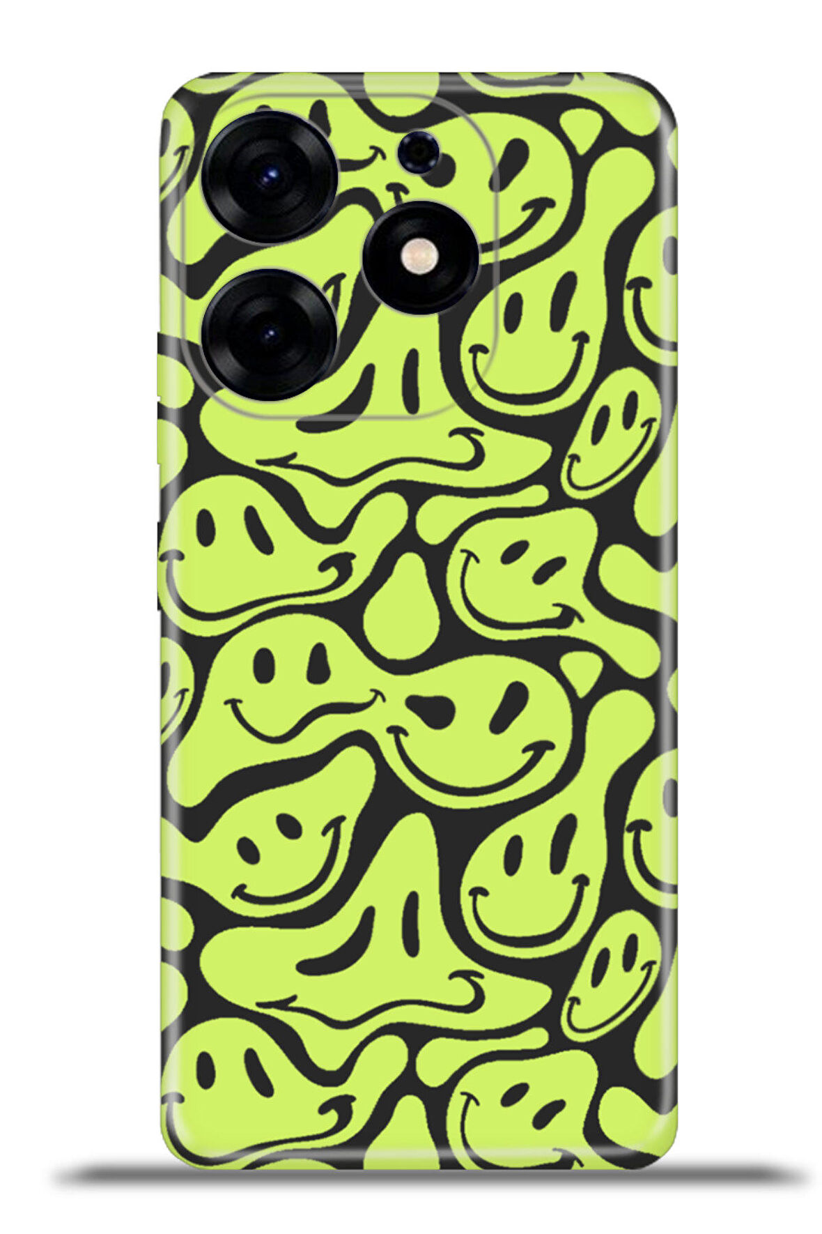 Tecno Spark 10 Pro Esnek Silikon Kamera Koruma 4k Desenli Özel Tasarım - Melting Smile