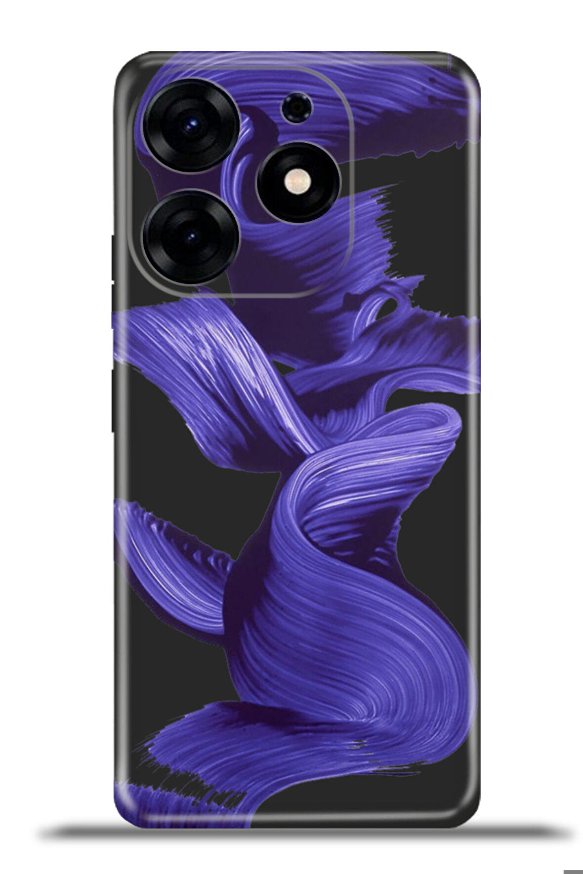 Tecno Spark 10 Pro Esnek Silikon Kamera Koruma 4k Desenli Özel Tasarım - Purple Dance