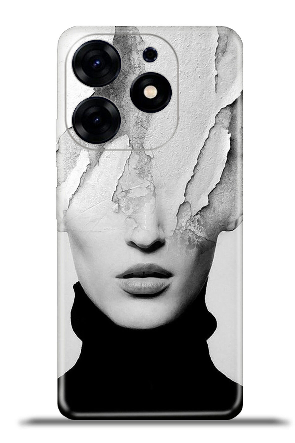 Tecno Spark 10 Pro Esnek Silikon Kamera Koruma 4k Desenli Özel Tasarım - Art Girl