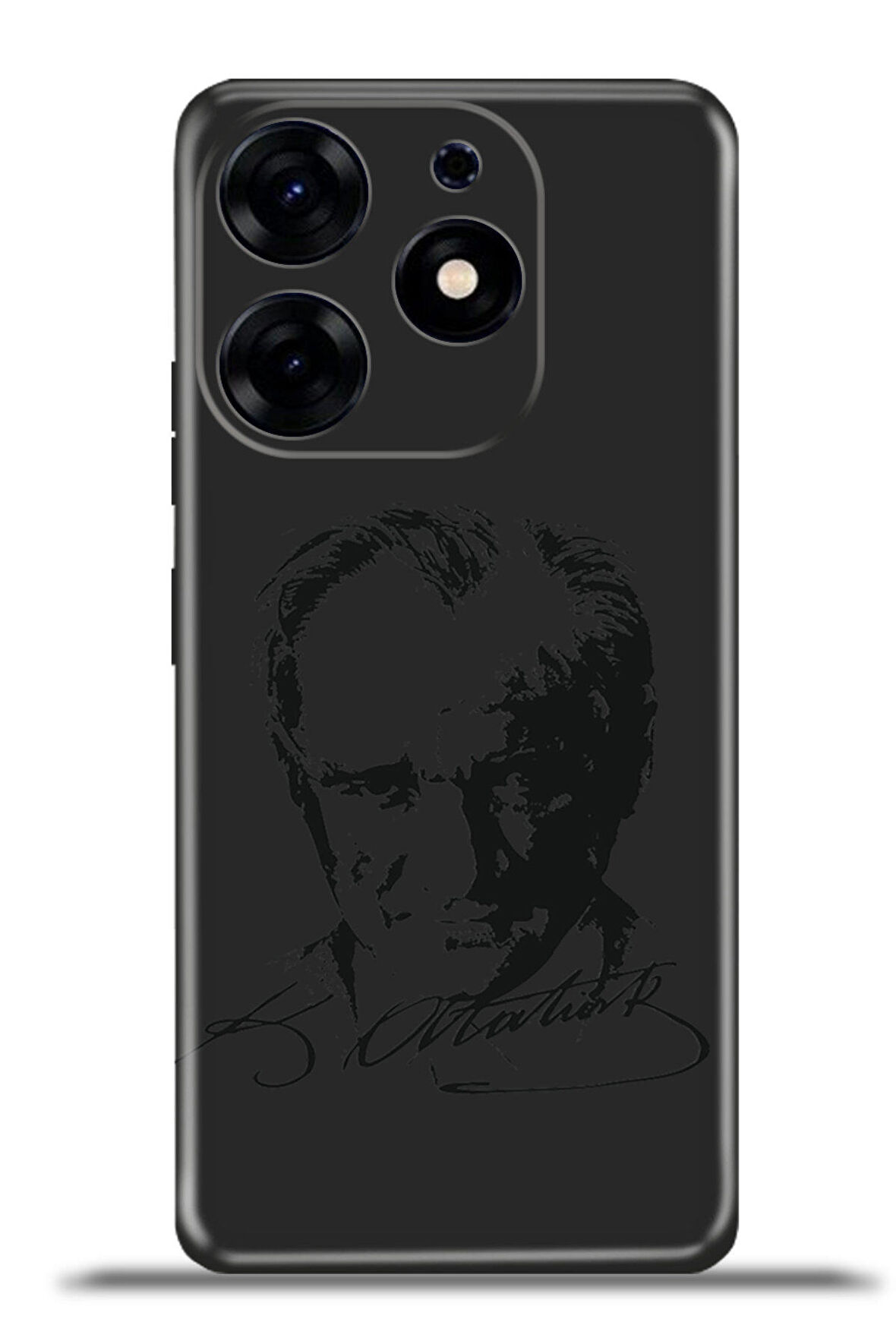 Tecno Spark 10 Pro Esnek Silikon Kamera Koruma 4k Desenli Özel Tasarım - Atatürk Portre