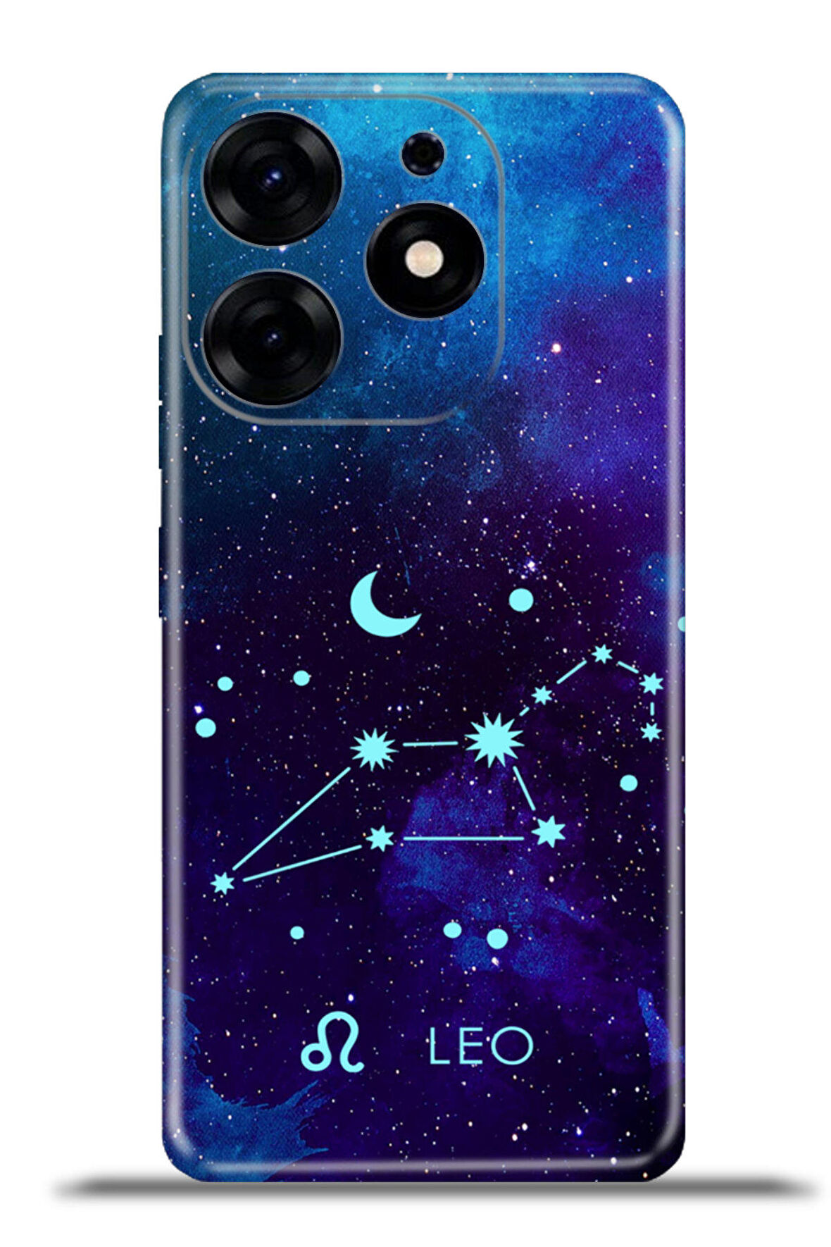 Tecno Spark 10 Pro Esnek Silikon Kamera Koruma 4k Desenli Özel Tasarım - Aslan Burcu