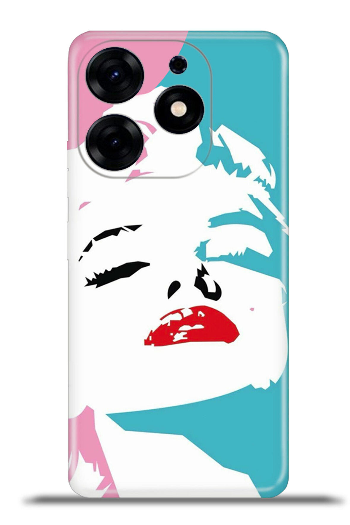 Tecno Spark 10 Pro Esnek Silikon Kamera Koruma 4k Desenli Özel Tasarım - Lady Marilyn