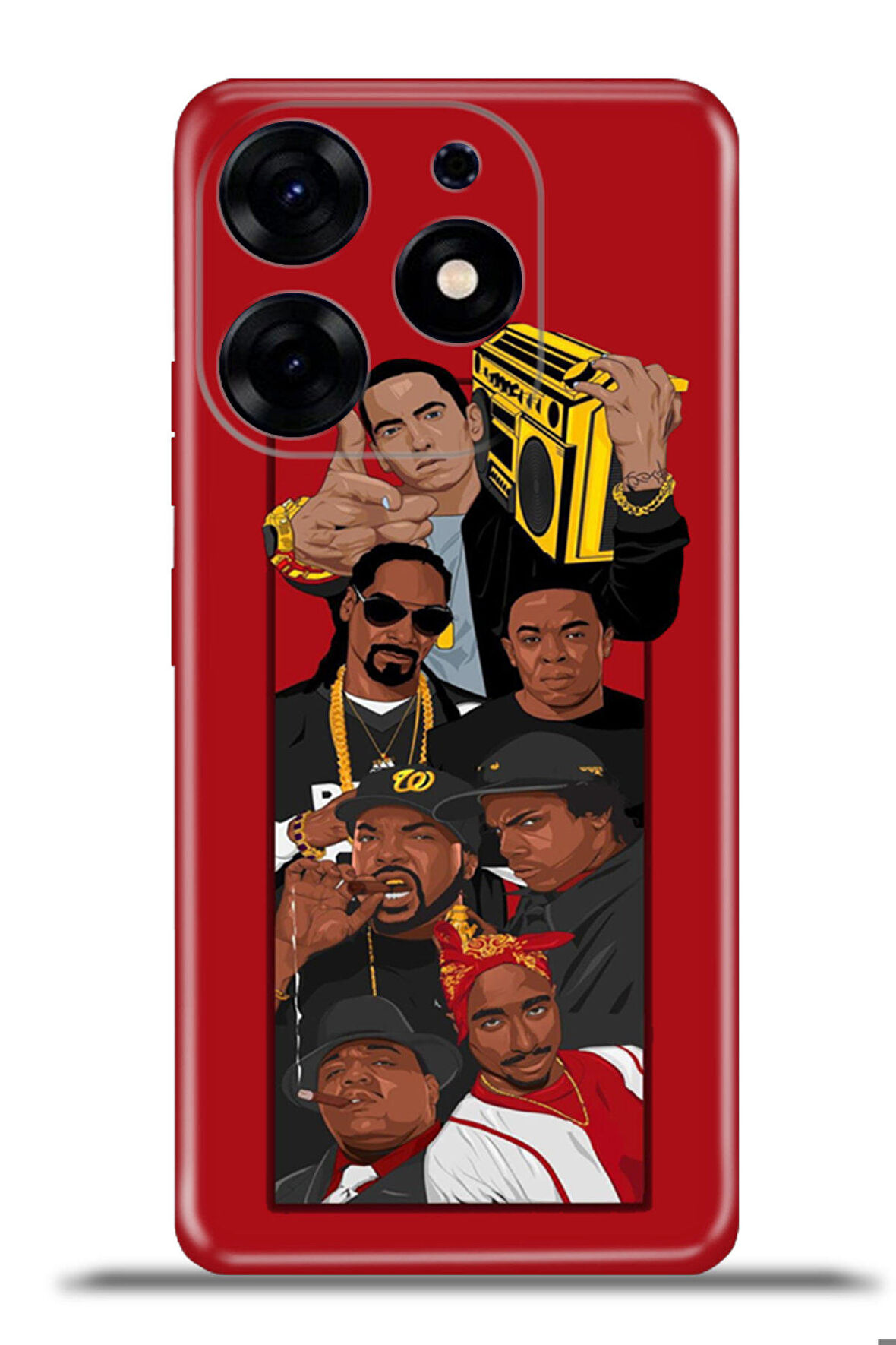 Tecno Spark 10 Pro Esnek Silikon Kamera Koruma 4k Desenli Özel Tasarım - Rap Legends