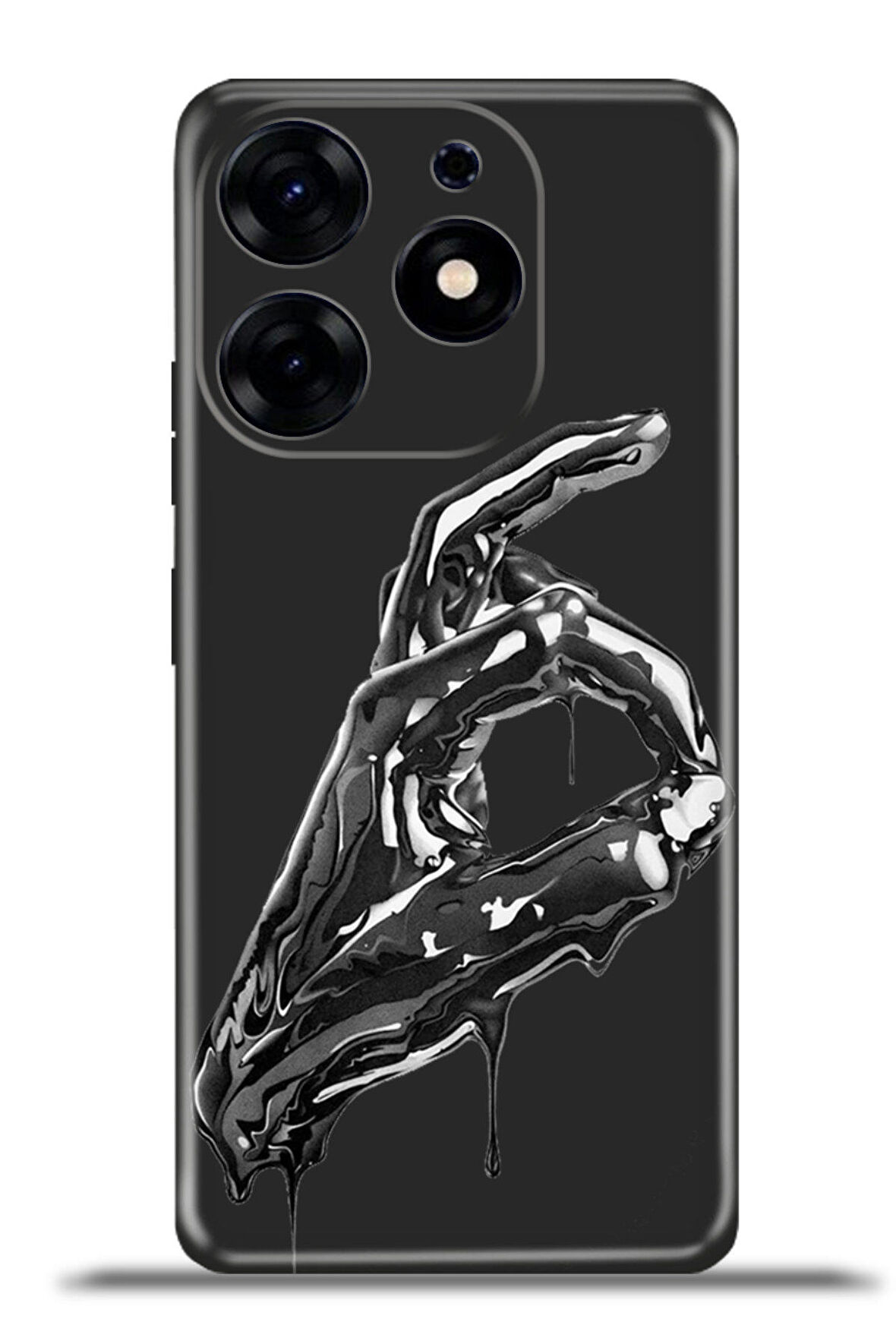 Tecno Spark 10 Pro Esnek Silikon Kamera Koruma 4k Desenli Özel Tasarım - Okbro