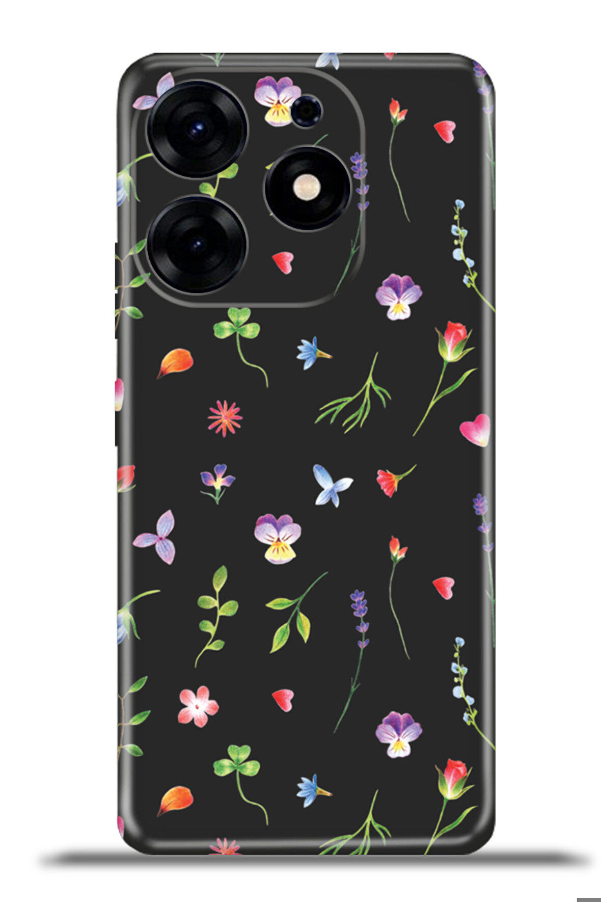 Tecno Spark 10 Pro Esnek Silikon Kamera Koruma Kişiye Özel Harfler Flora - l Harfi