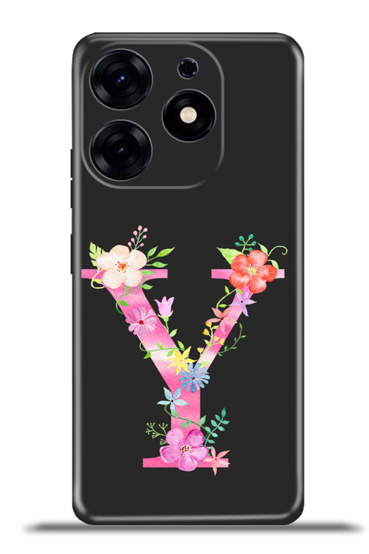 Tecno Spark 10 Pro Esnek Silikon Kamera Koruma Kişiye Özel Harfler Kai - Y Harfi