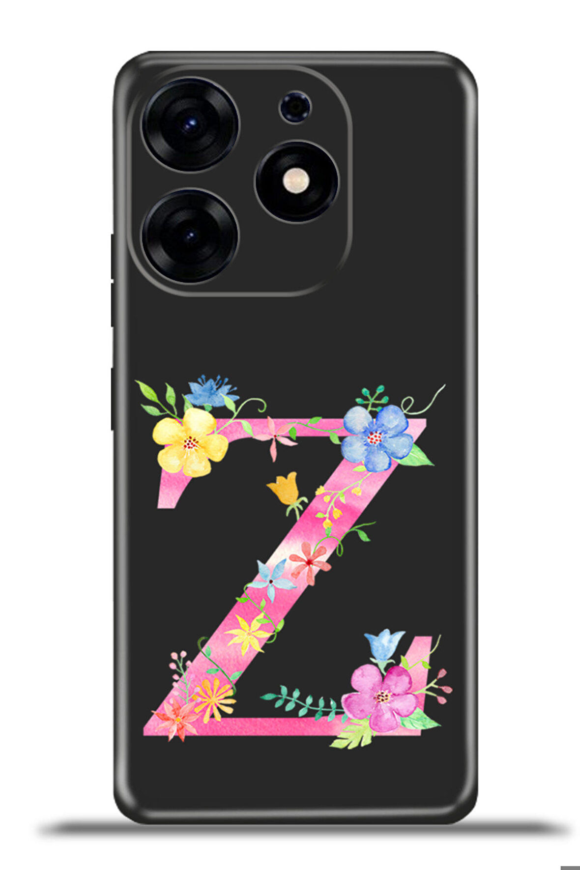 Tecno Spark 10 Pro Esnek Silikon Kamera Koruma Kişiye Özel Harfler Kai - Z Harfi