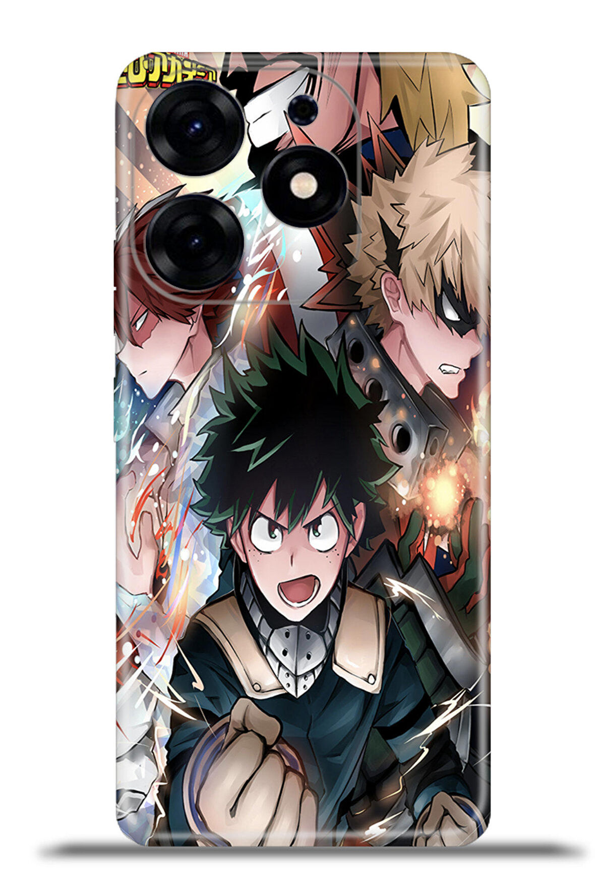 Tecno Spark 10 Pro Esnek Silikon Kamera Koruma 4k Desenli Özel Tasarım - My Hero Academia