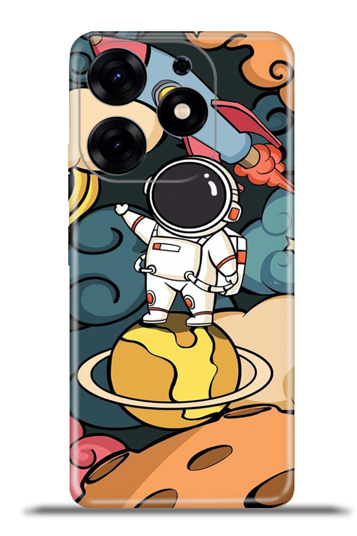 Tecno Spark 10 Pro Esnek Silikon Kamera Koruma 4k Desenli Özel Tasarım - Uyku Alemi