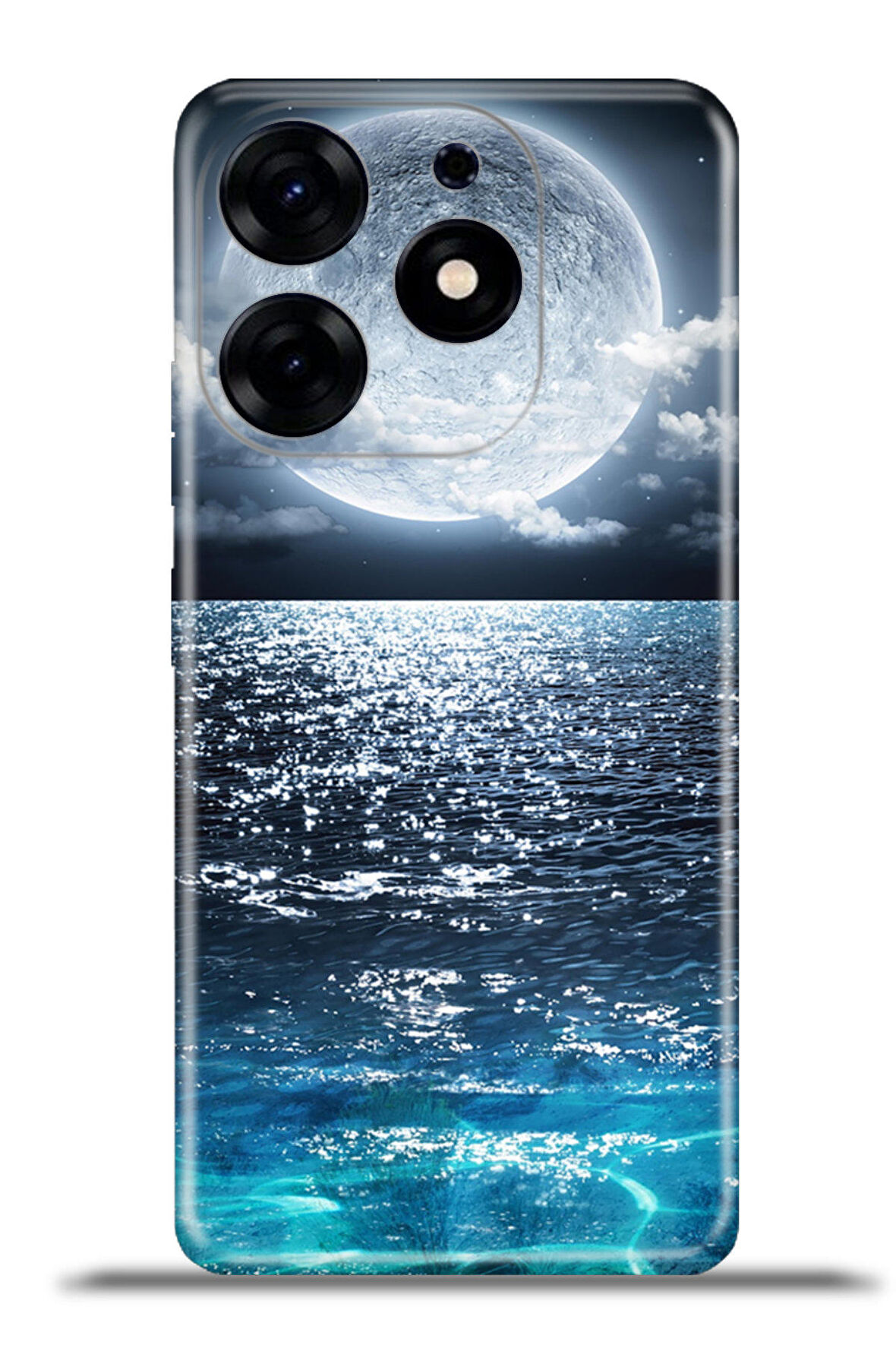 Tecno Spark 10 Pro Esnek Silikon Kamera Koruma 4k Desenli Özel Tasarım - Okyanus