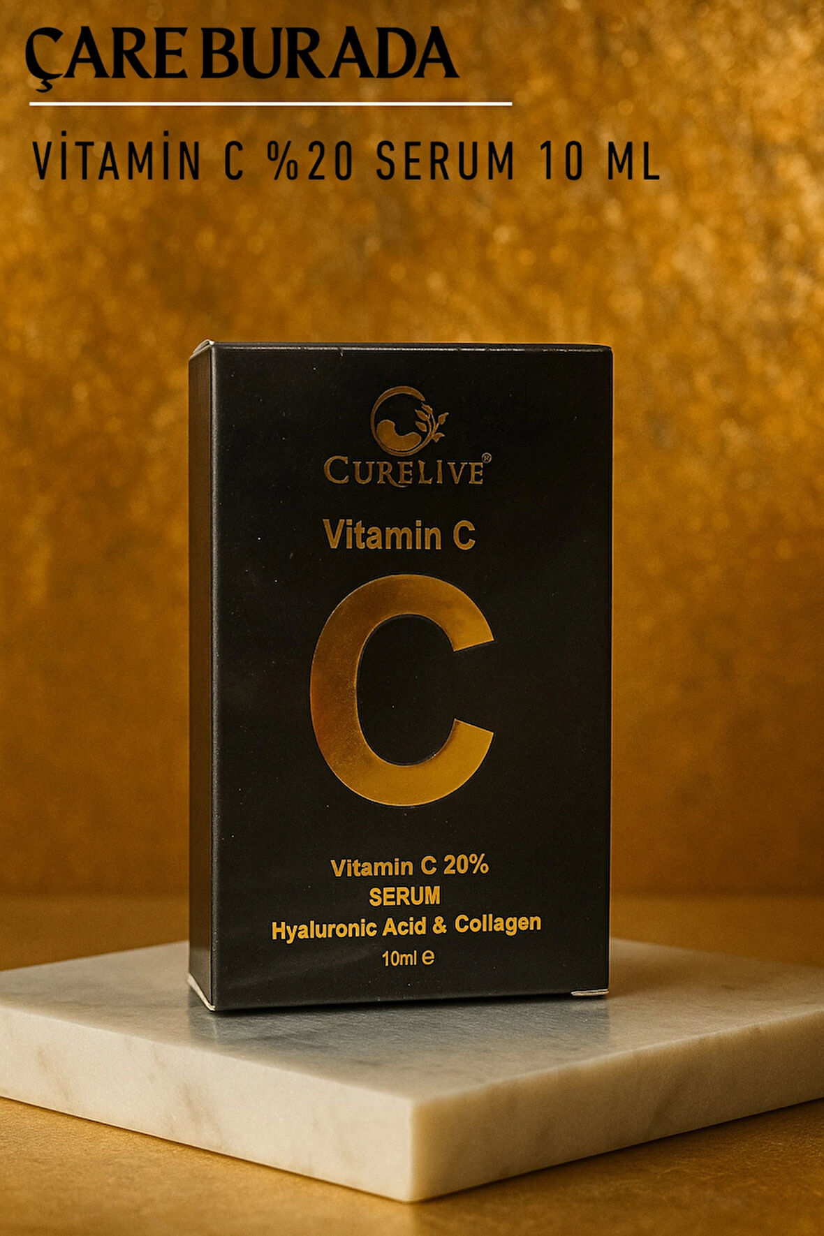 Curelive - %20 C Vitamini Serum 10 Ml (Hyaluronik Asit & Kolajen)