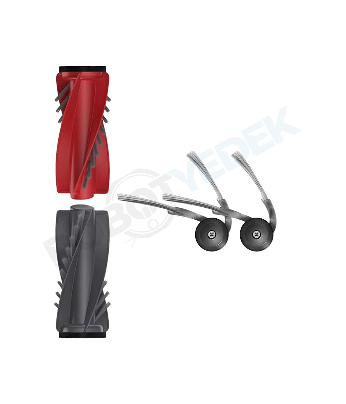 Roborock QRevo CurvX Uyumlu Ana Fırça ve Yan Fırça-3 Parça