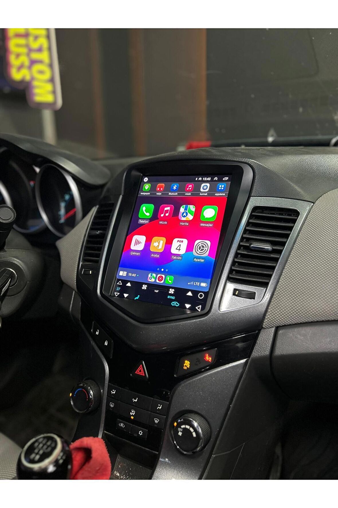 Chevrolet Cruze Tesla Çerçeveli Android 12 Multimedya  6gb Ram 64gb Hdd Navigasyon Ekran