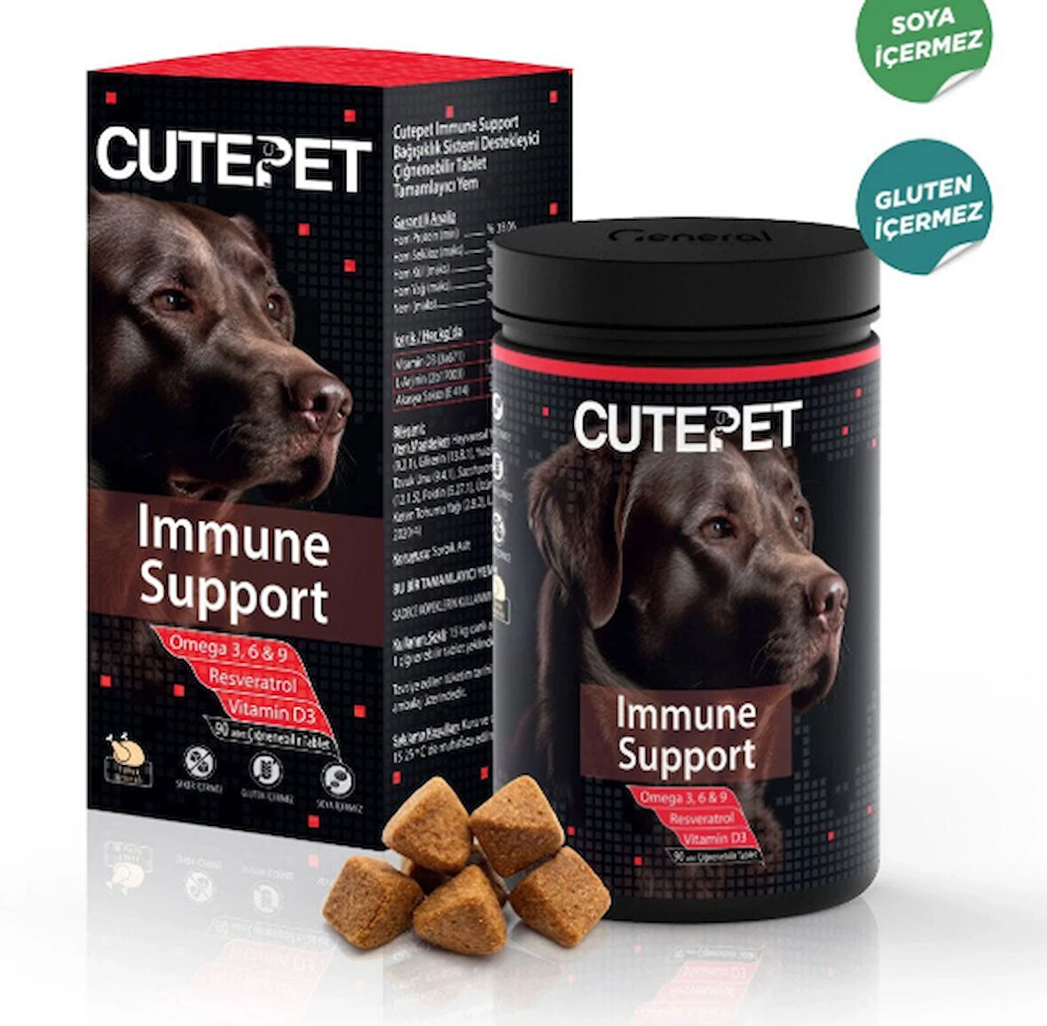 CutePet Köpekler İçin BağışıkIık GüçIendirici 90 Tablet