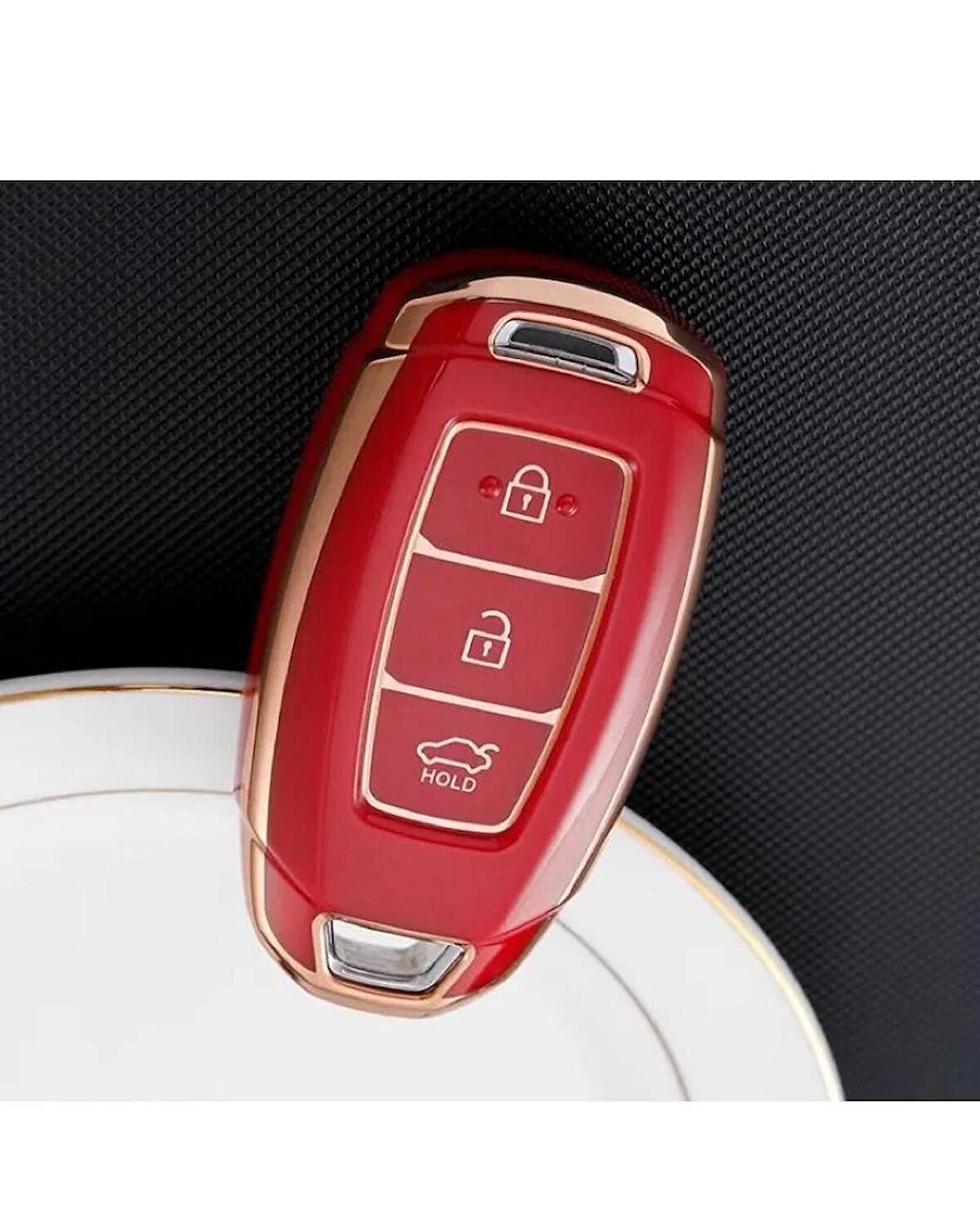 Hyundai I30 Ix25 Ix35 Kona Elantra Accent Santa Fe Anahtar Koruma Kılıfı 3 Tuşlu 2.Resime Bakınız