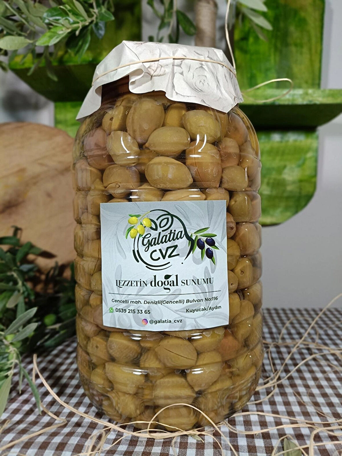 Aydın Yöresi Memecik Cinsi Sofralık Tatlandırılmış Çizik Zeytin 2 Kg