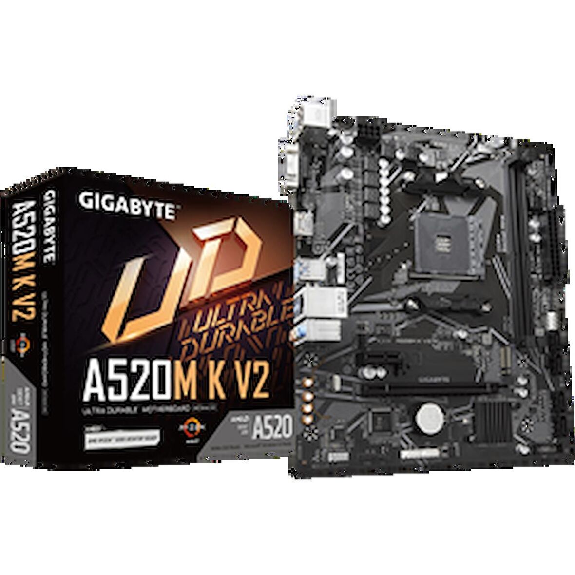 Gigabyte A520M K V2 AMD A520 AM4 DDR4 5100 MHz Masaüstü Anakart