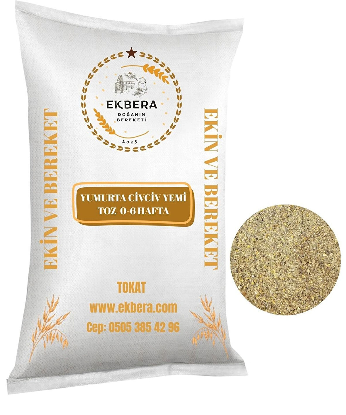 EKBERA - Yumurta Civciv Yemi (Toz) (0-6 Hafta) - 1 kg