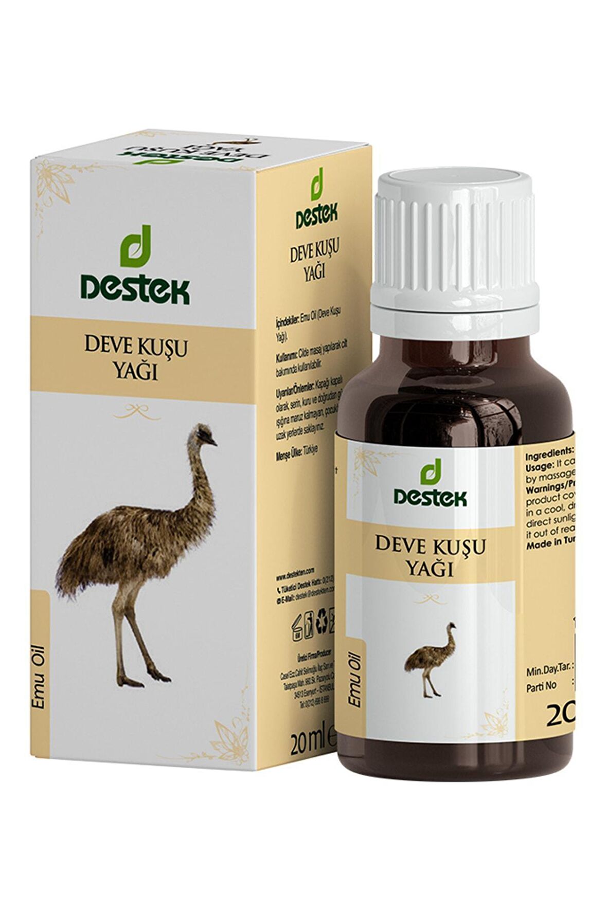 Destek Deve Kuşu Yağı 20 Ml