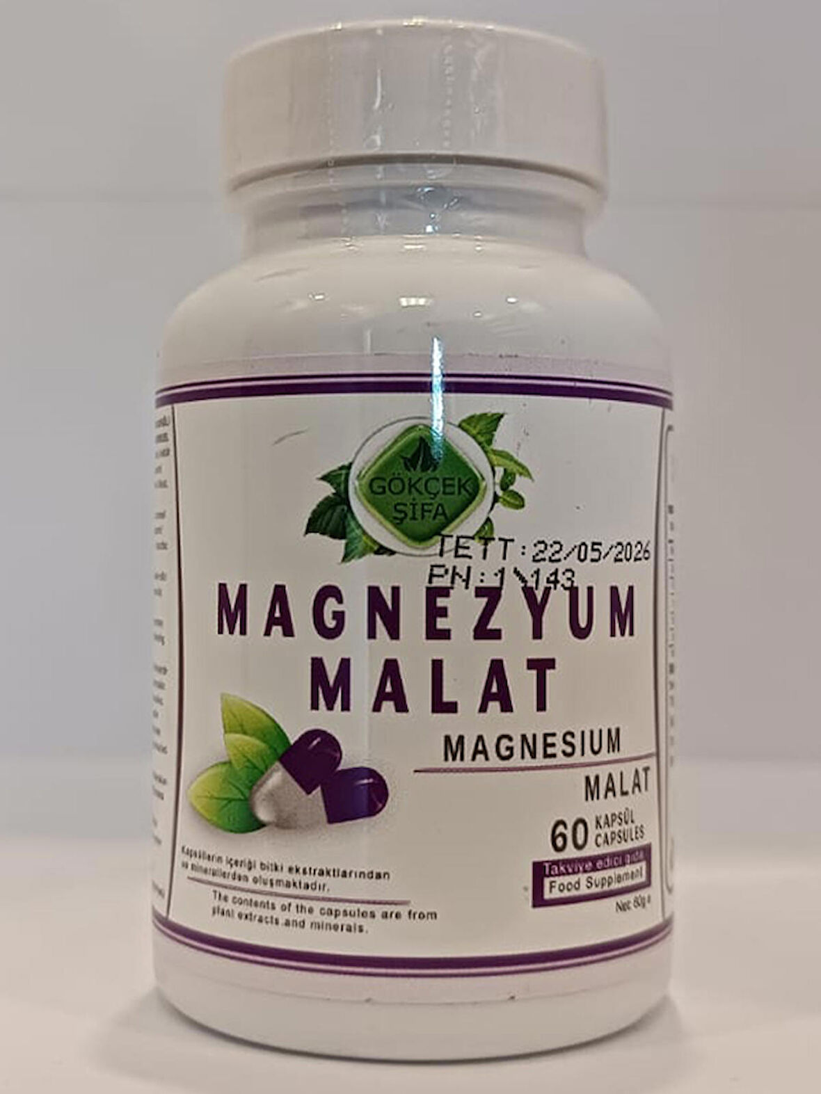 Magnezyum Malat Kapsül (Magnesium Malate Capsule)60Adet