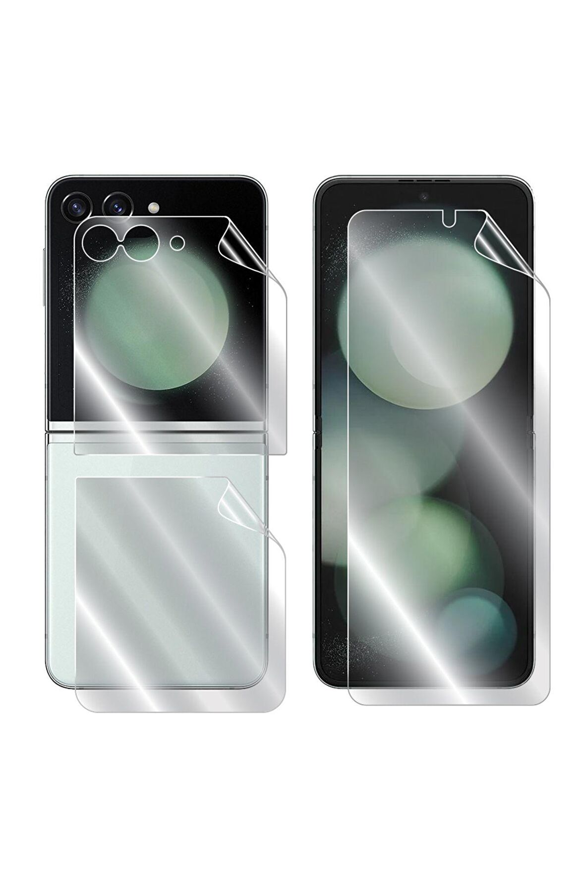 IPG Samsung Galaxy Z Flip 5 Görünmez Hydrogel Ekran Koruyucu (Ön iç Ekran ve Arka Kapak )