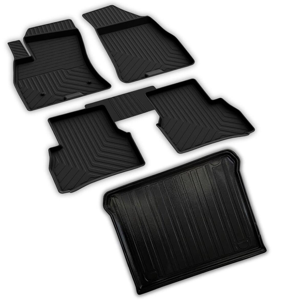 Fiat Doblo Ferrous 4D Paspas ve 3D Bagaj Havuzu 2010 2019