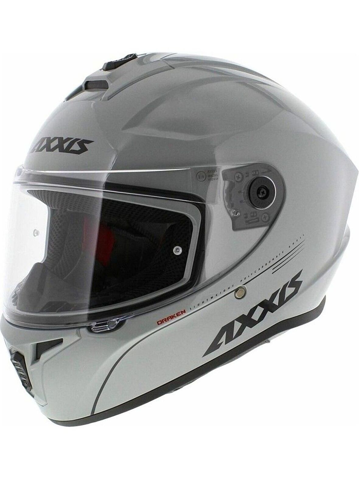 AXXIS DRAKEN S SOLID V.2 GLOSS GRAY (BİR BEDEN BÜYÜK SİPARİŞ VERİNİZ)