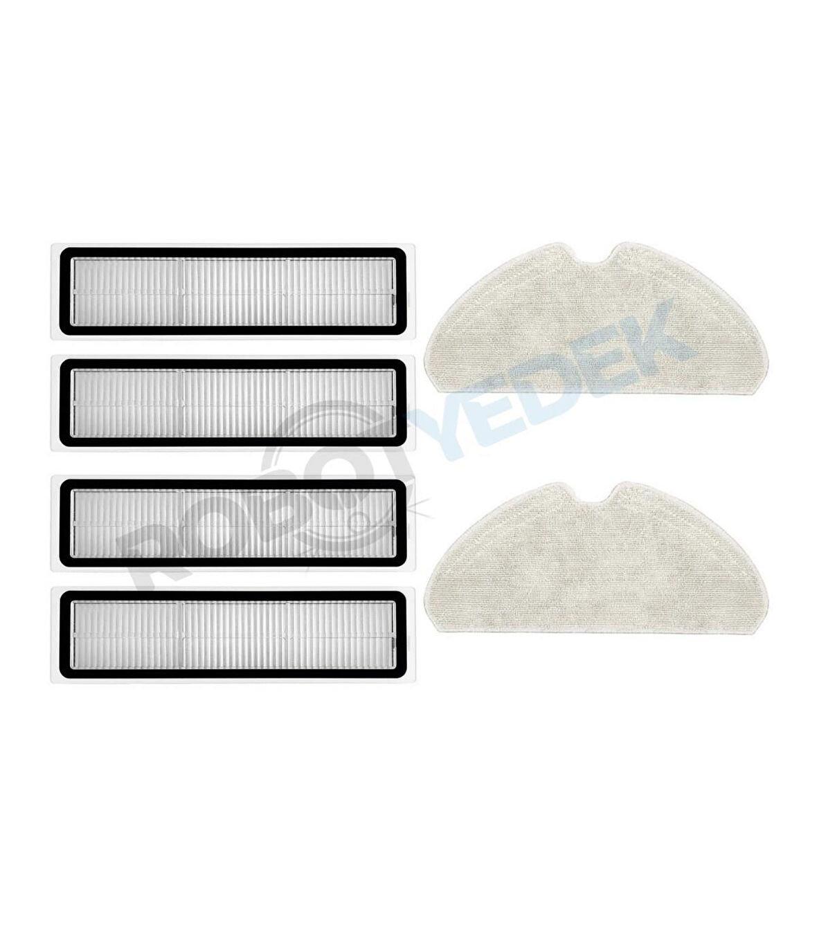 Dreame D10S D10S Pro Uyumlu Yedek Hepa Filtre ve Mop-6 Parça