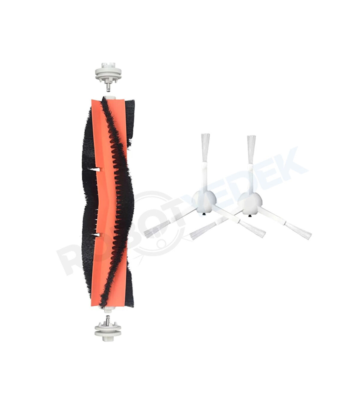 Dreame D10S D10S Pro Uyumlu Yedek Ana Fırça ve  Beyaz Yan Fırça-3 Parça