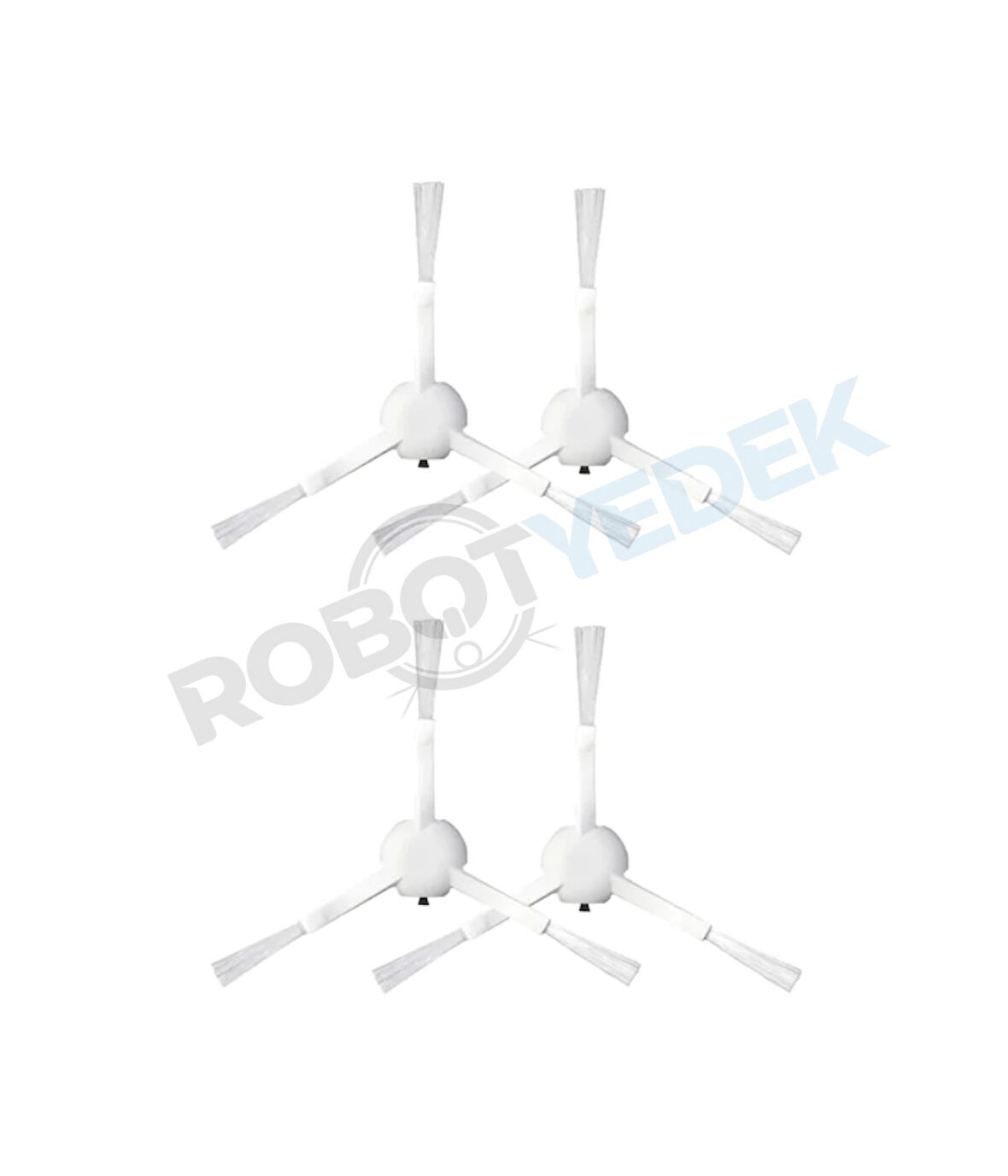 Dreame D10S D10S Pro Uyumlu Yedek Beyaz Yan Fırça-4 Adet