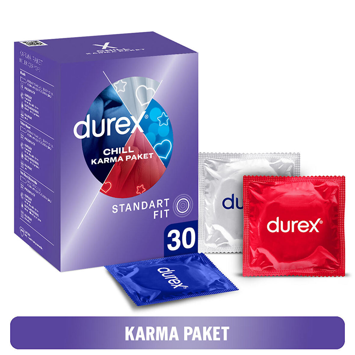 Durex Chill 30'lu Karma Paket Prezervatif