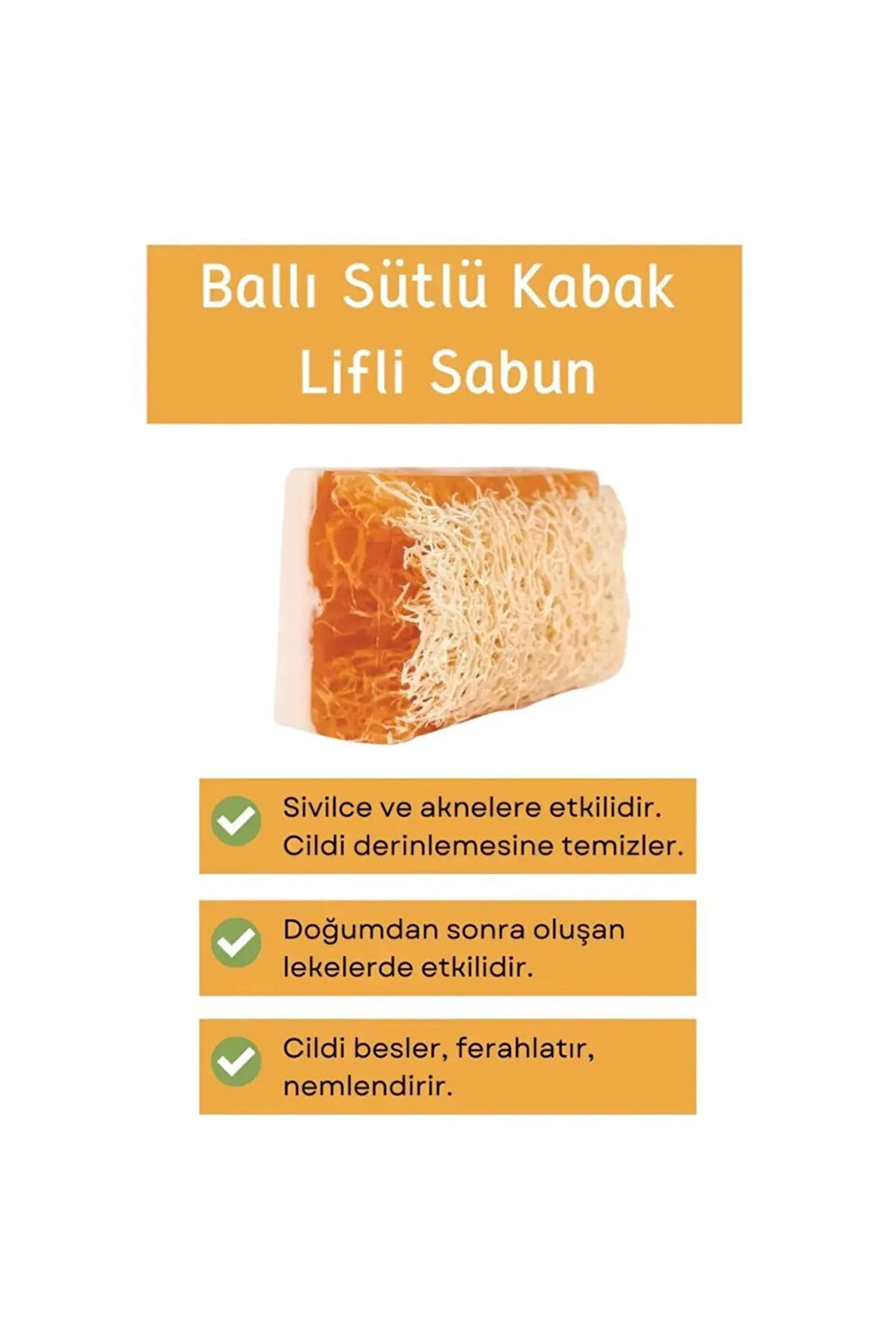 Premium El Yapımı Kabak Lifli Ballı Eşek Sütlü Sabun 120 Gr Ve Ipek Kelebek Yüz Kesesi Seti