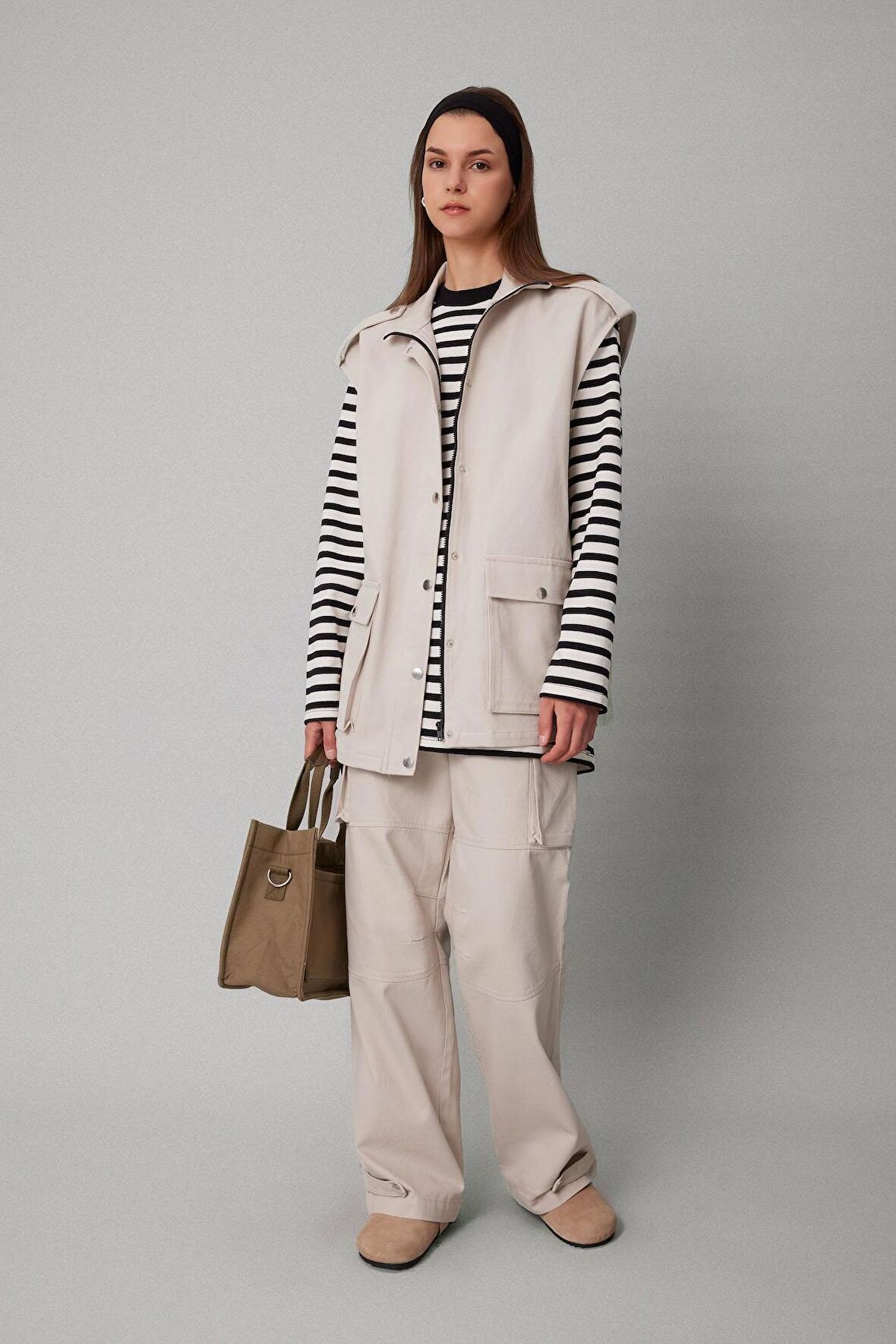 DeFacto Kargo Fit Gabardin Pantolon C1670AX24SPBG106