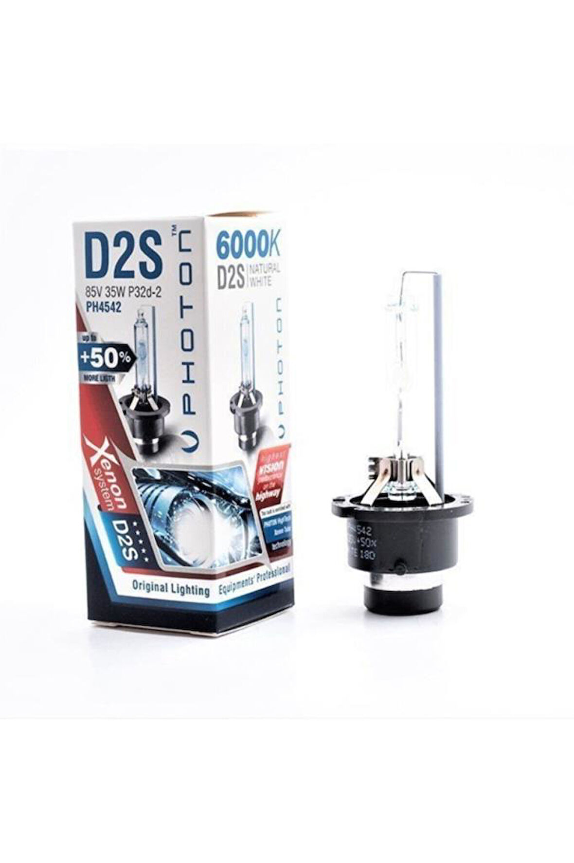 D2s 6000k +%50 Fazla Işık Xenon Ampul