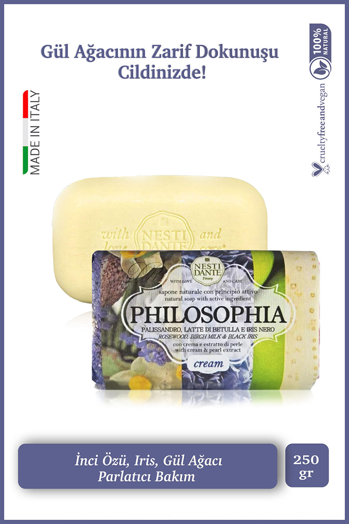 Sabun Philosophia Cream Besleyici Parlatıcı Vegan Bakım 250 g