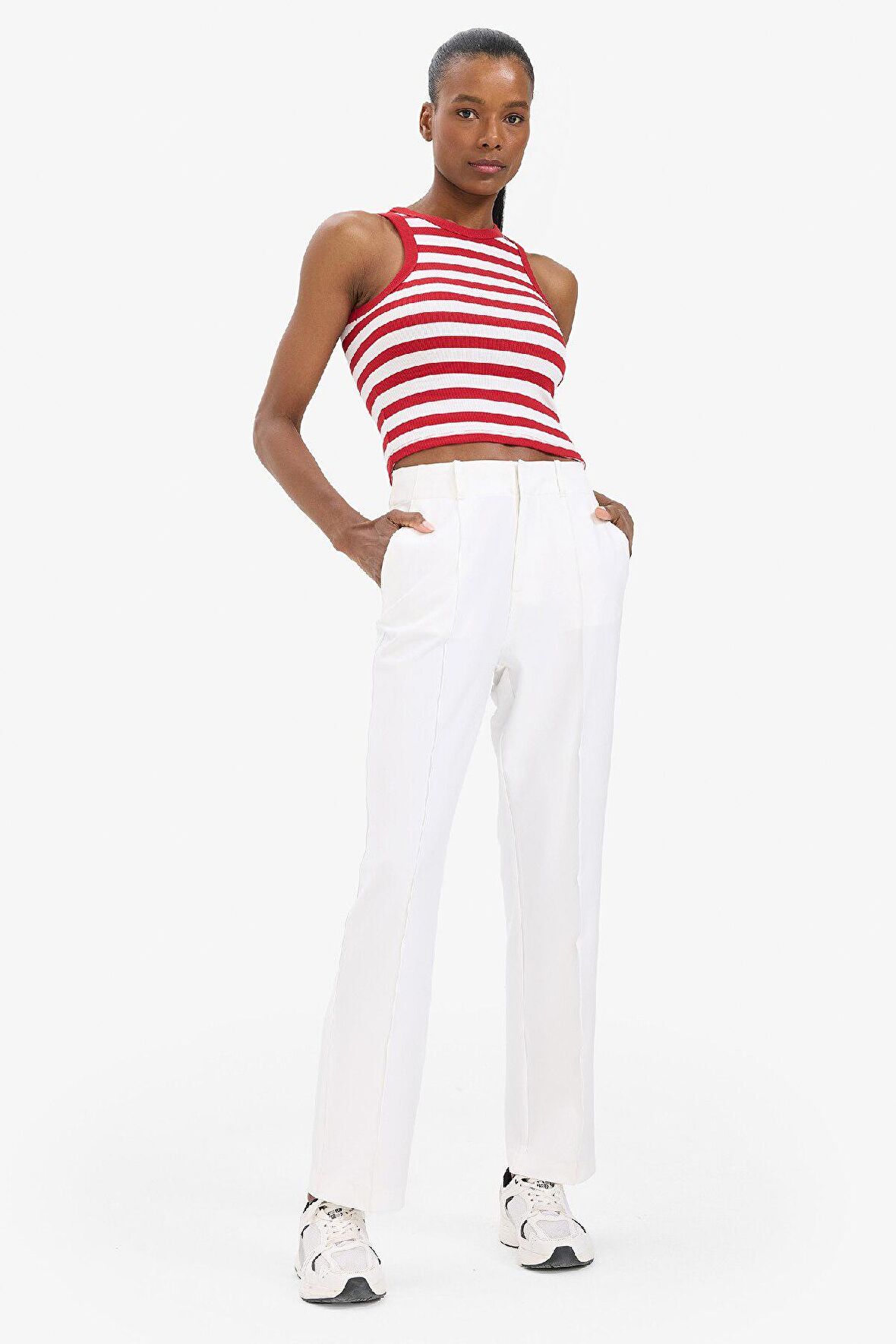 DeFactoFit Standart Fit Dokuma Pantolon E3389AX25SPWT34