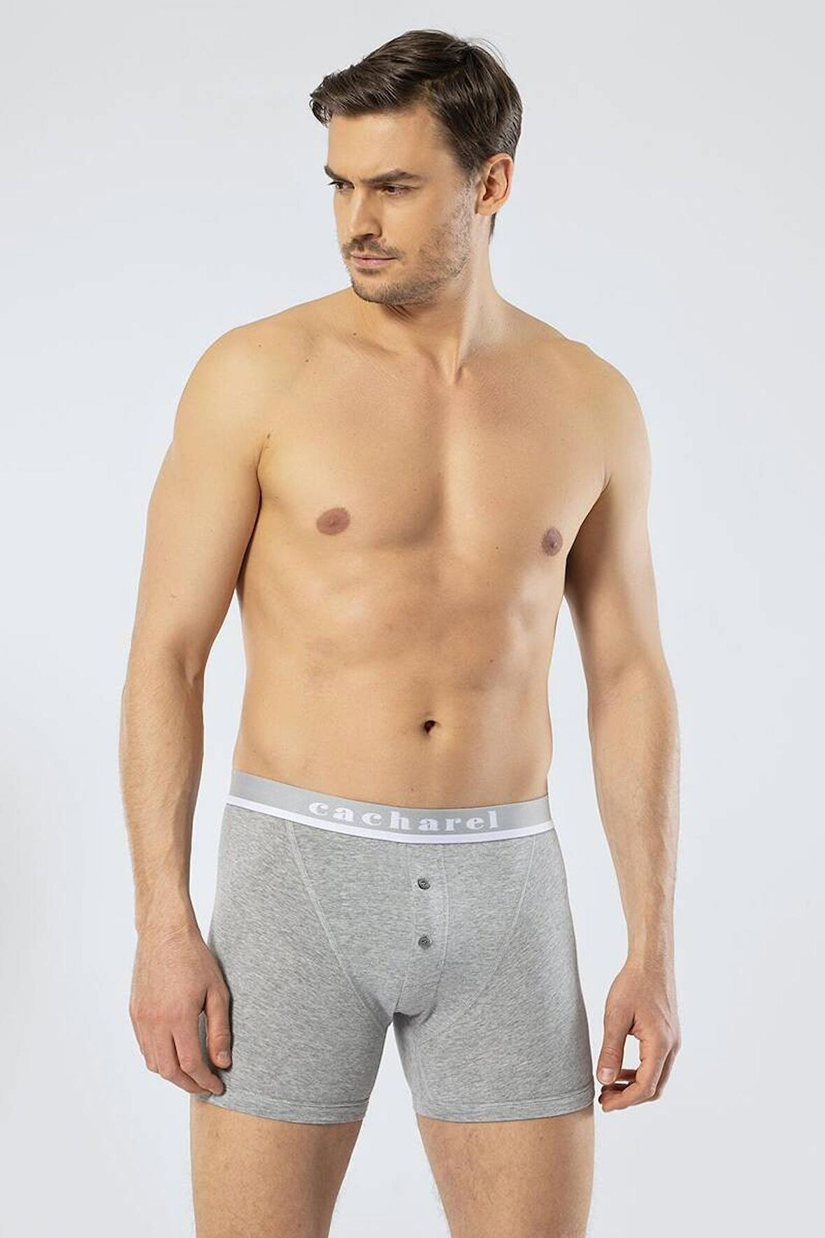 Cacharel Erkek Düğmeli Boxer Gri