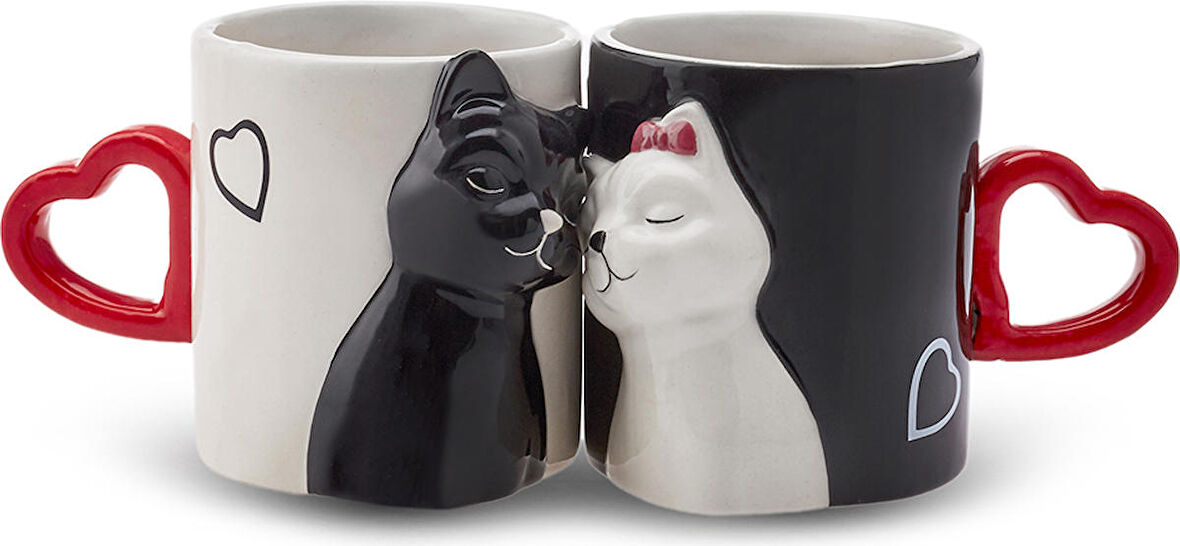 Karaca Love Cat 2'li Kupa 310 ml