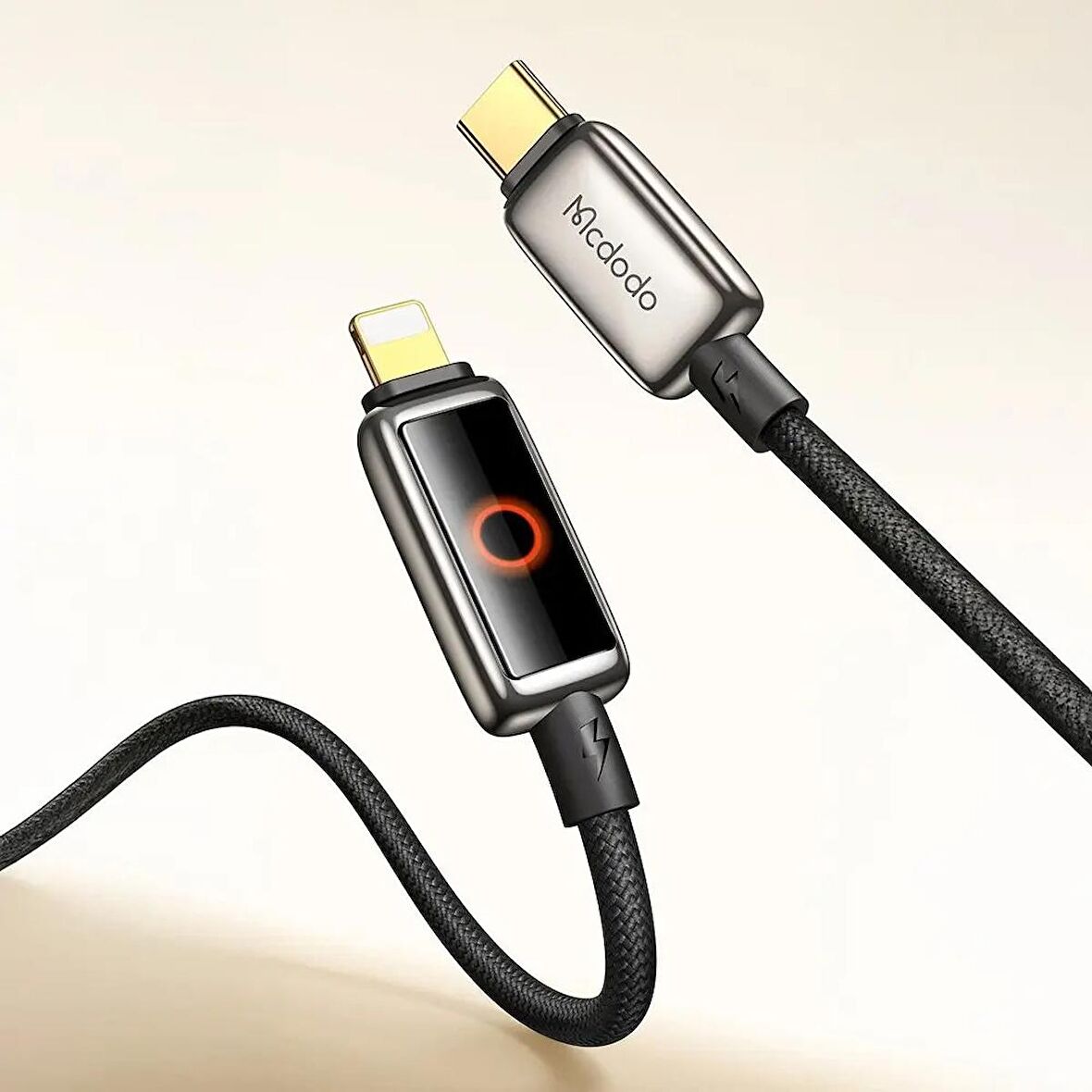 Mcdodo İphone Braket Serisi Stand Data-Şarj Kablosu-Siyah Ca-6670