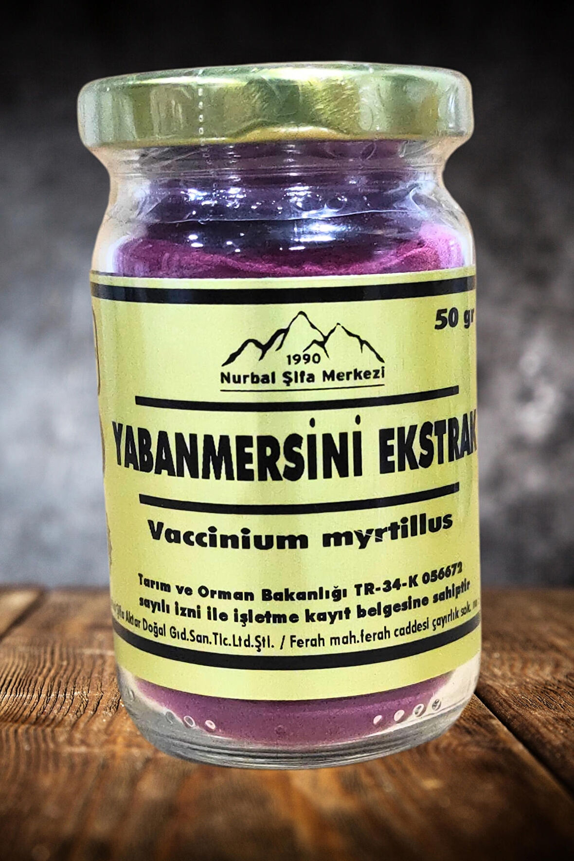 Yabanmersini Toz Ekstrak 50 gr