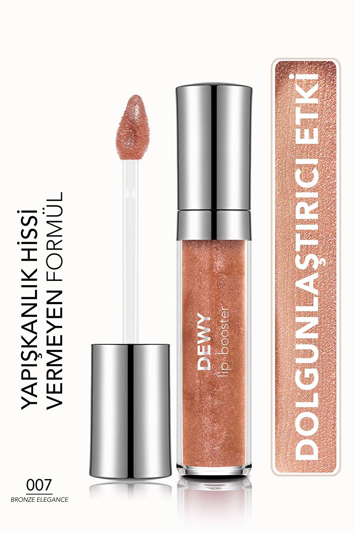 Flormar Dolgunlaştırıcı Dudak Parlatıcısı- Dewy Lip Booster -007 Bronze Elegance- 8682536093941