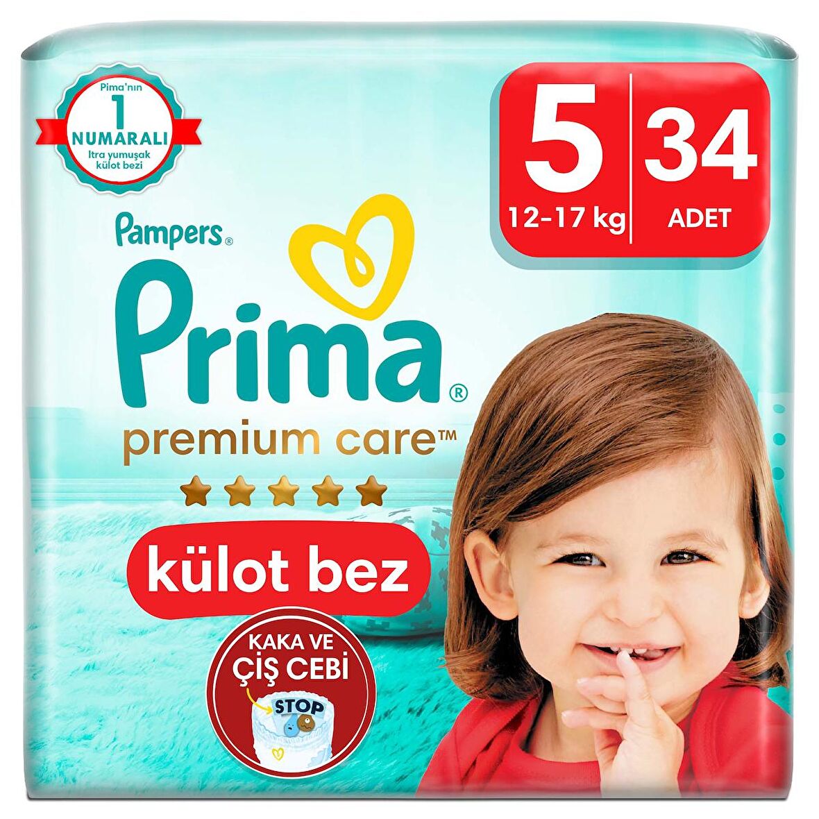 Prima Premium Care Külot Bebek Bezi 5 Beden 34'lü