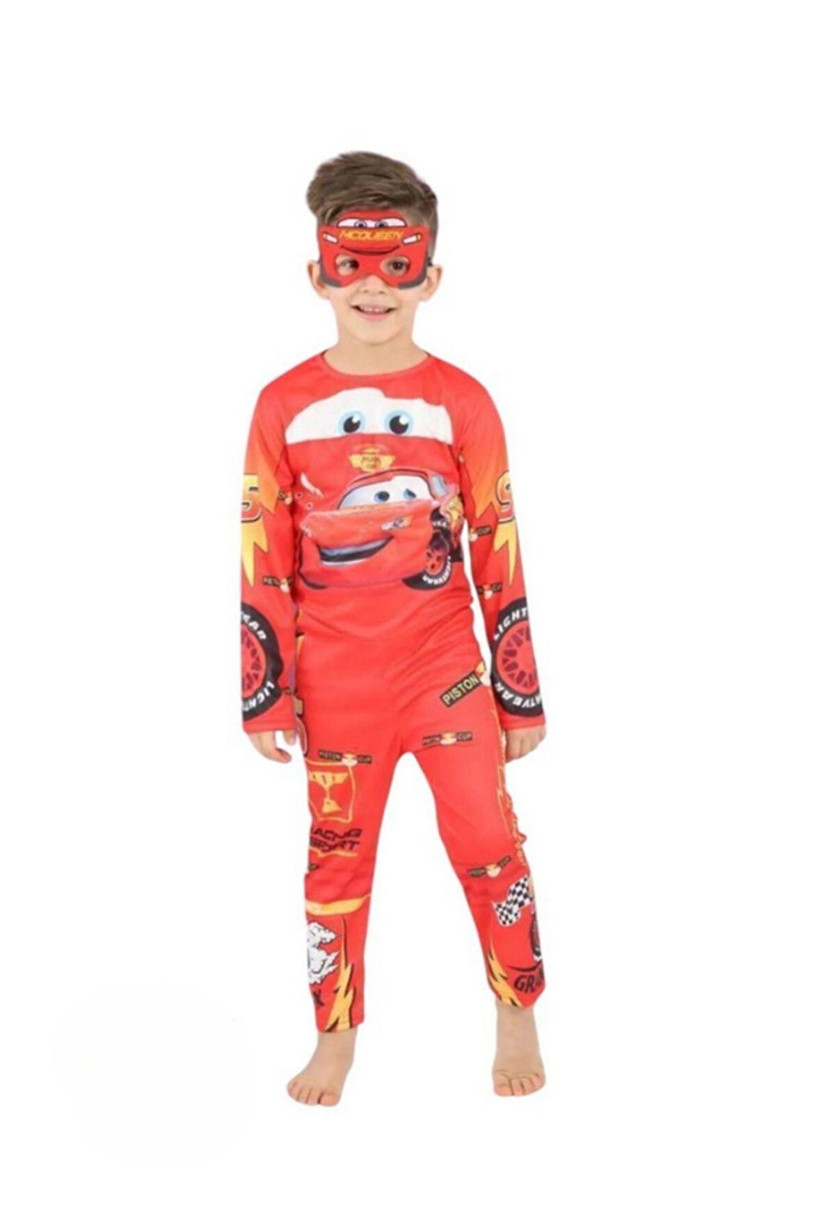 Şimşek Mcqueen Kassız Çocuk Kostümü