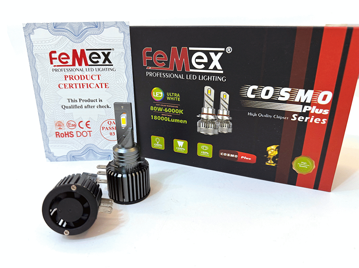 Volkswagen Amarok Led Xenon Uzun Far Ampulu Gündüz Ledli FEMEX H15