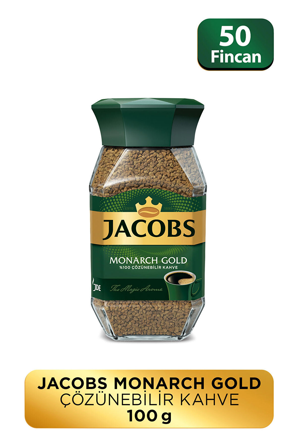 Jacobs Monarch Gold Granül Kahve Cam Kavanoz 100 gr